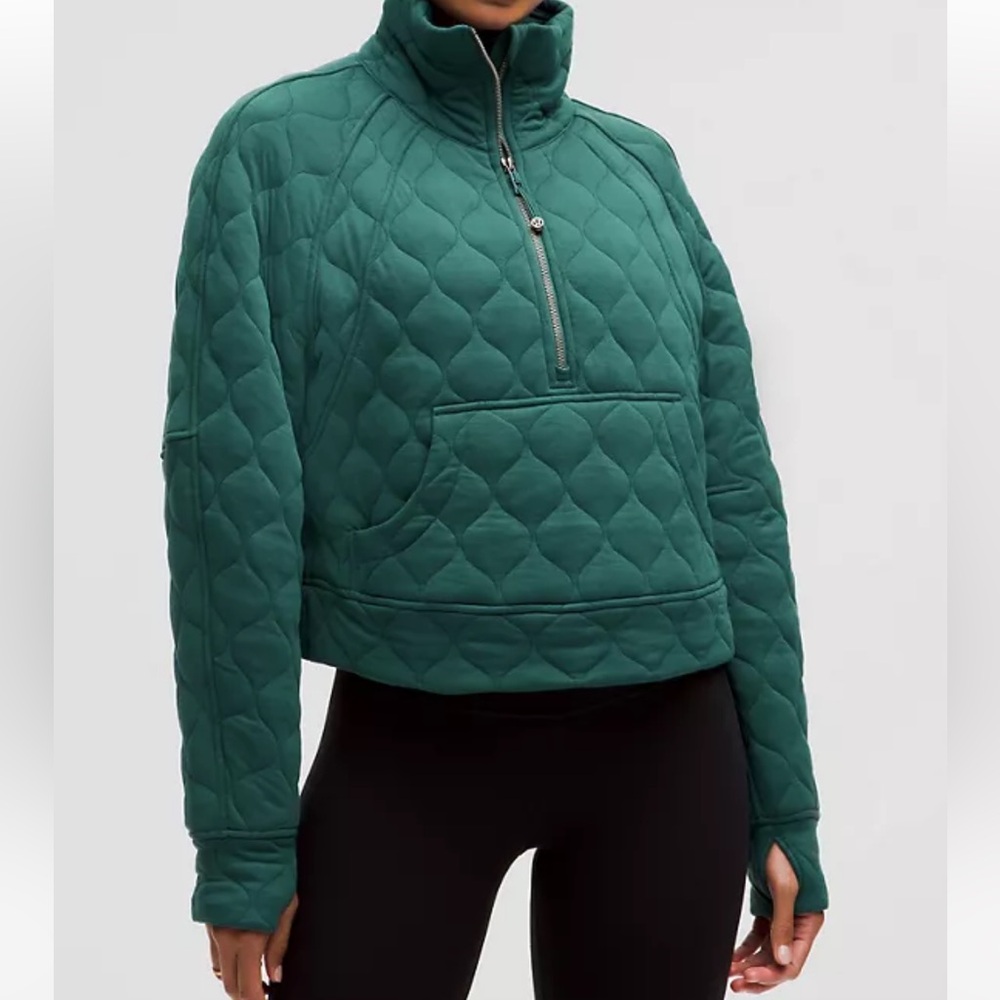 Scuba Oversized Quilted Half-Zip
